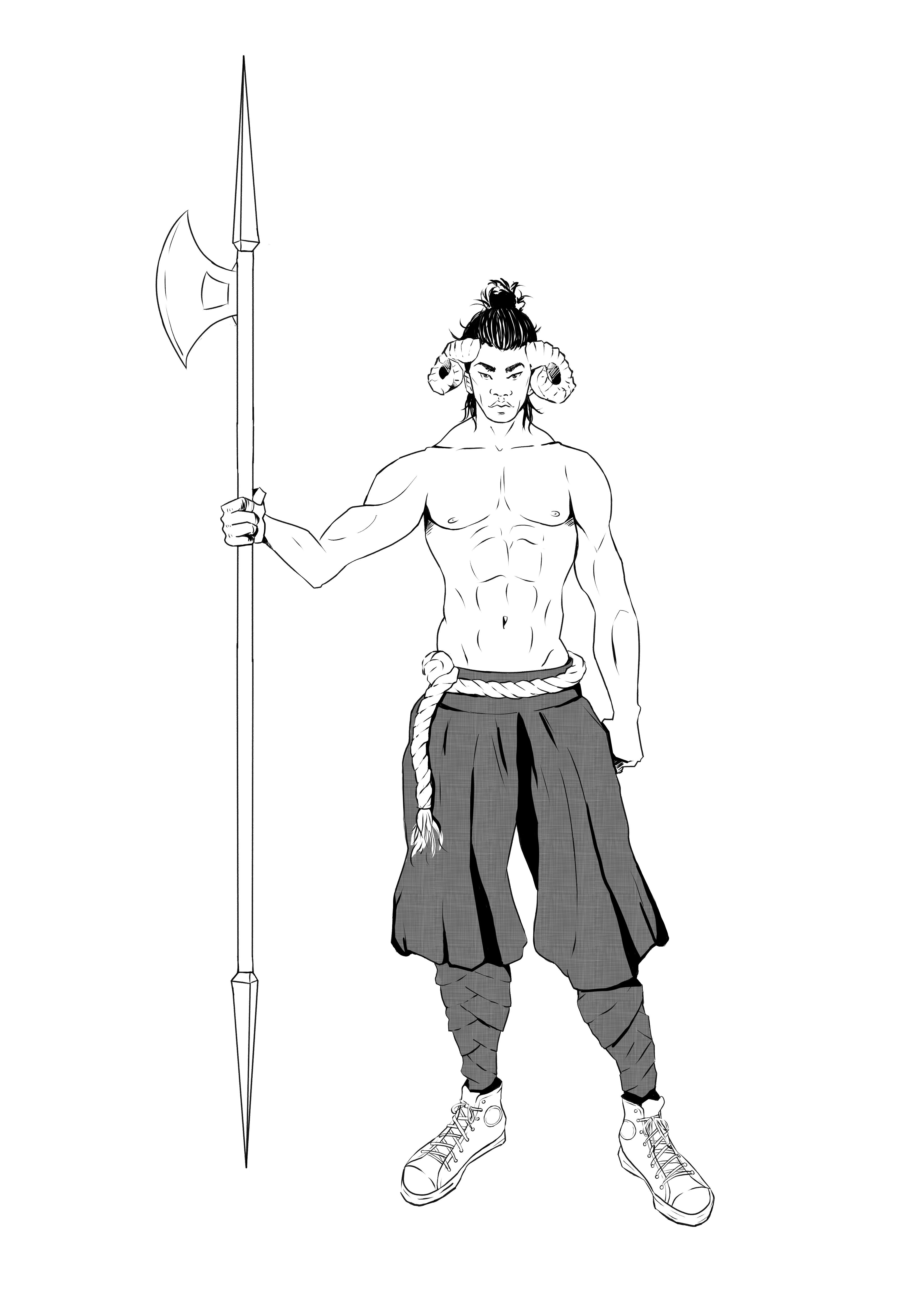 Oeuvre de Loïc Breton, character design.